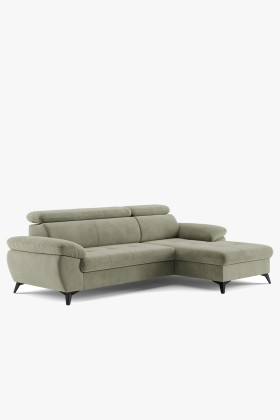 Rohová sedačka s funkciou spania , Roh v pravo - výber látky